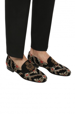 Buty typu 'loafers' z wyszytym wzorem, zdjęcie 2 Buty typu 'loafers' z wyszytym wzorem od Dolce & Gabbana